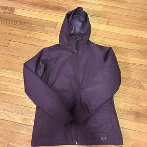 LG Women's Hooded Utility Jacket in Deep Purple